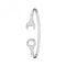 Silver Maidens Oval Spanner Bangle G4208MAcotis Silver JewelleryTH - G4208M