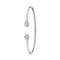 Silver Maidens Zirconia Torc Bangle G4032MAcotis Silver JewelleryTH - G4032M