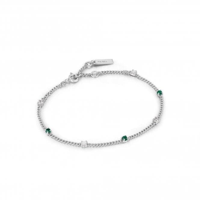 Silver Malachite Chain Bracelet B039 - 01H - MAnia HaieB039 - 01H - M