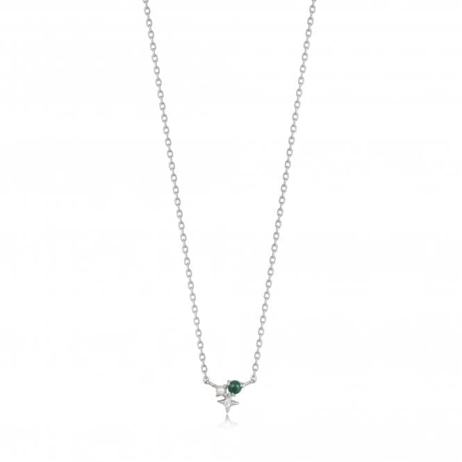 Silver Malachite Star Necklace N039 - 01H - MAnia HaieN039 - 01H - M