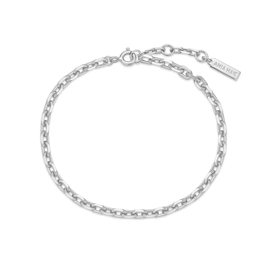 Silver Medium Chain Bracelet B062 - 03HAnia HaieB062 - 03H