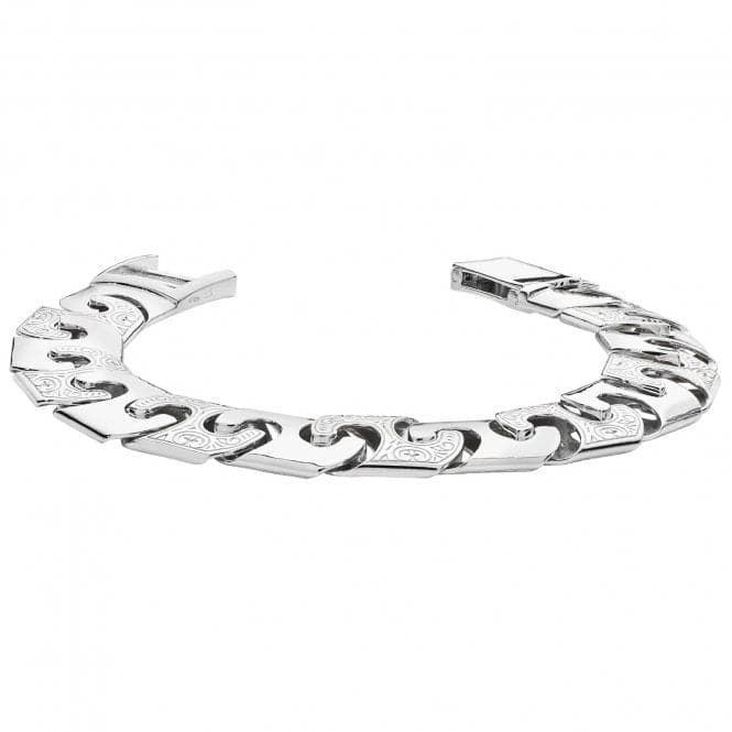 Silver Men's Cast Bracelet G1160Acotis Silver JewelleryTH - G1160