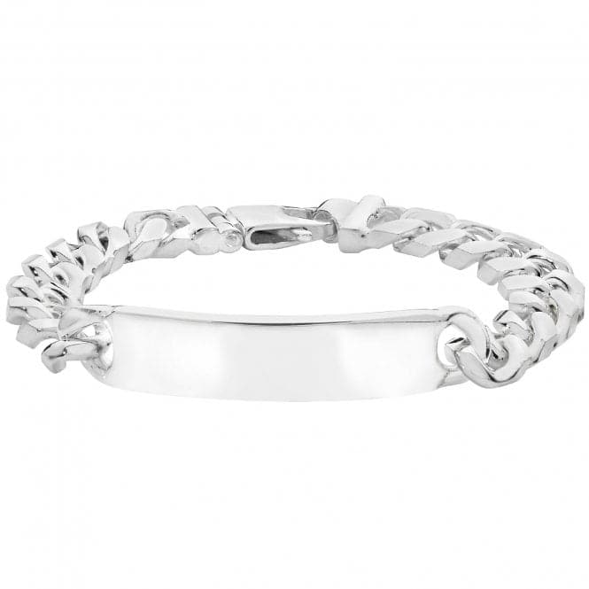 Silver Men's Curb Bombe Id Bracelet G2118Acotis Silver JewelleryTH - G2118