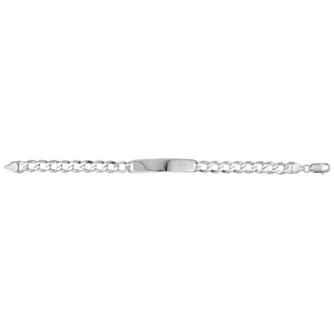 Silver Men's Flat Open Curb Id Bracelet G2455Acotis Silver JewelleryTH - G2455