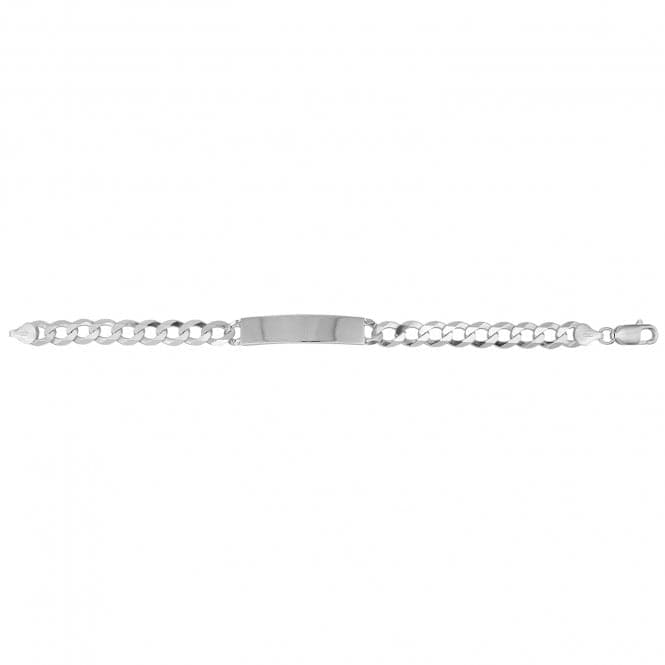 Silver Men's Flat Open Curb Id Bracelet G2456Acotis Silver JewelleryTH - G2456