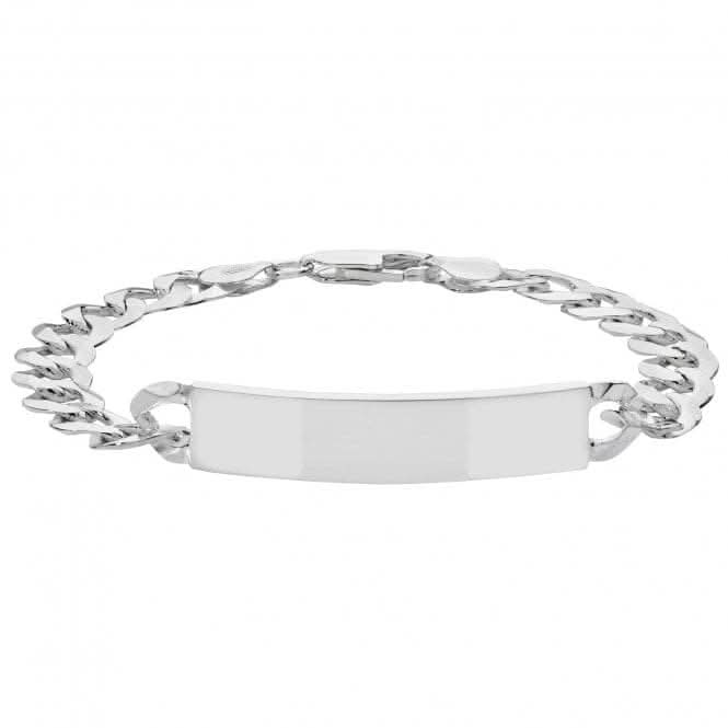 Silver Men's Flat Open Curb Id Bracelet G2456Acotis Silver JewelleryTH - G2456