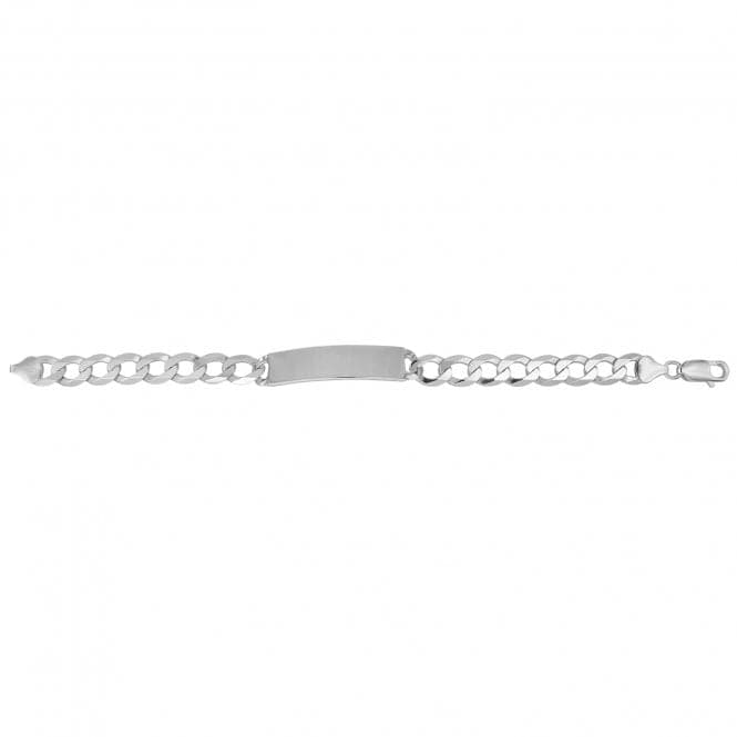 Silver Men's Flat Open Curb Id Bracelet G2457Acotis Silver JewelleryTH - G2457