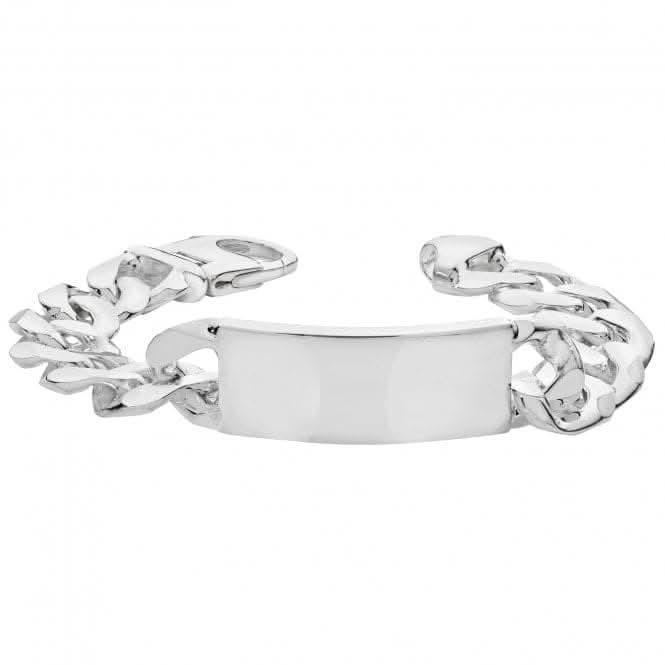 Silver Men's Heavy Curb Id Bracelet G2276Acotis Silver JewelleryTH - G2276