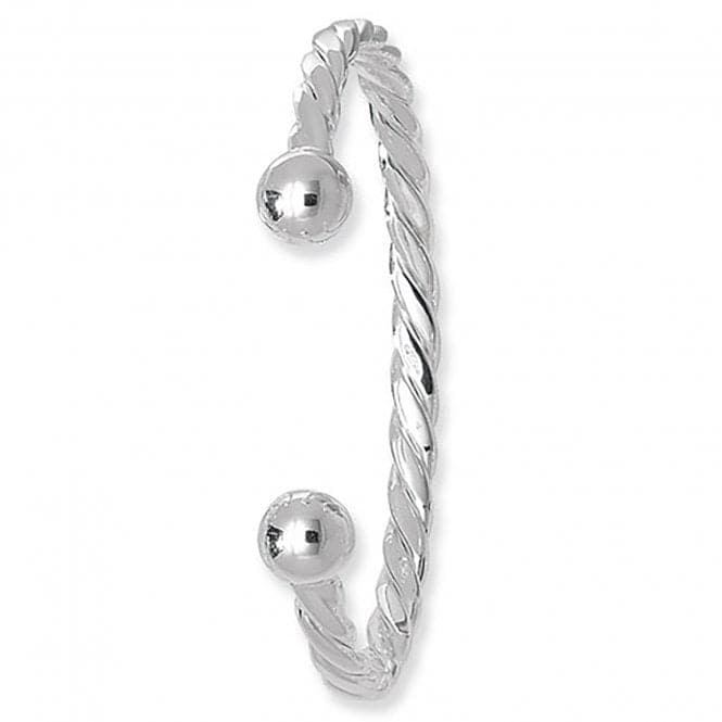 Silver Men's Twisted Torc Bangle G4094Acotis Silver JewelleryTH - G4094