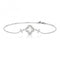 Silver Mother of Pearl Cubic Zirconia Clover Shape Bracelet SBG0041Silver & CoSBG0041