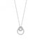Silver Mother of Pearl Double Circle Cubic Zirconia Pendant SPG0070Silver & CoSPG0070
