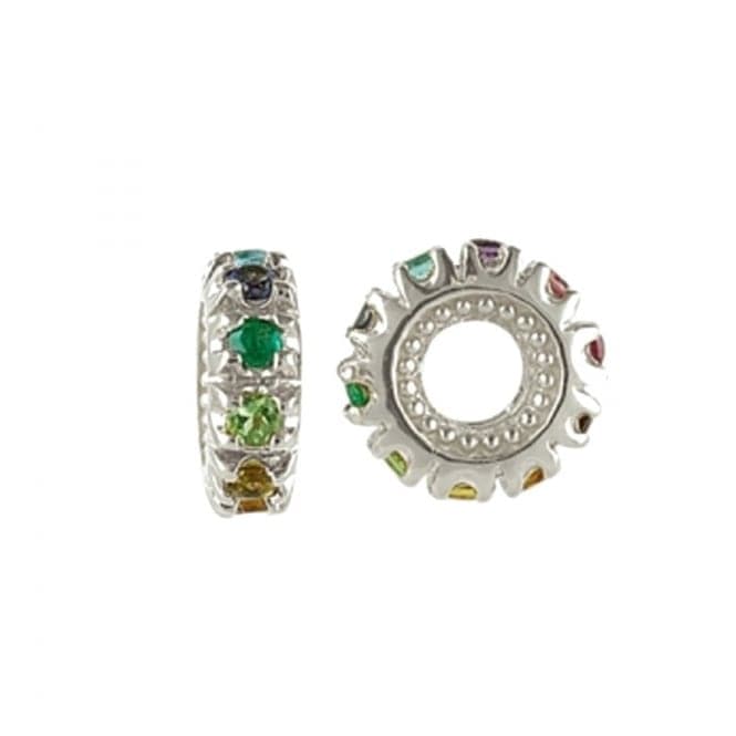 Silver & Multi - Coloured Gem Charm S009MULStorywheelsS009MUL