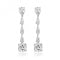Silver Multipear Large Cushion Cubic Zirconia Drop Earrings SEG0080Silver & CoSEG0080