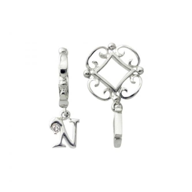 Silver N Initial Dangle Charm S213DStorywheelsS213D