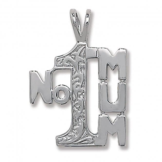 Silver No 1 Mum Pendant G6260Acotis Silver JewelleryTH - G6260