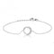 Silver Open Circle Half Cubic Zirconia Bracelet SBG0043Silver & CoSBG0043