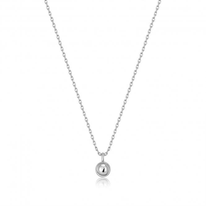 Silver Orb Drop Pendant Necklace N045 - 01HAnia HaieN045 - 01H