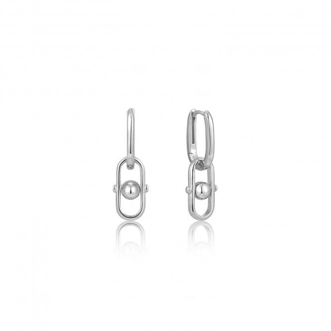 Silver Orb Link Drop Earrings E045 - 04HAnia HaieE045 - 04H