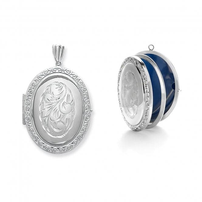 Silver Oval Family Locket G6588Acotis Silver JewelleryTH - G6588