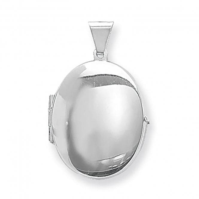 Silver Oval Locket G6581Acotis Silver JewelleryTH - G6581