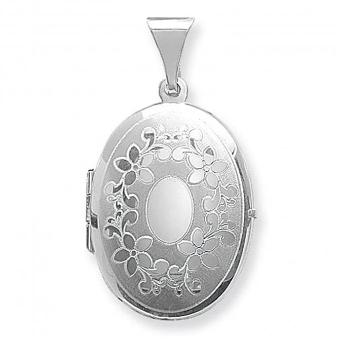 Silver Oval Locket G6612Acotis Silver JewelleryTH - G6612