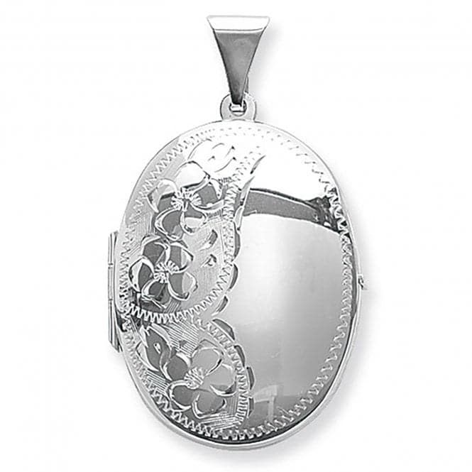 Silver Oval Locket G6613Acotis Silver JewelleryTH - G6613