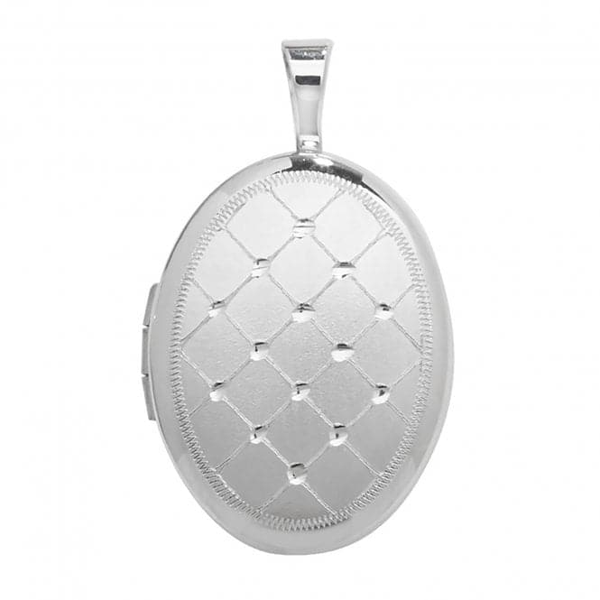 Silver Oval Locket G6903Acotis Silver JewelleryTH - G6903