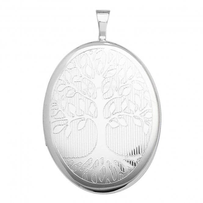 Silver Oval Locket G6943Acotis Silver JewelleryTH - G6943