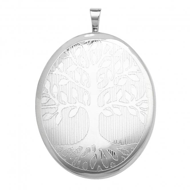 Silver Oval Locket G6944Acotis Silver JewelleryTH - G6944