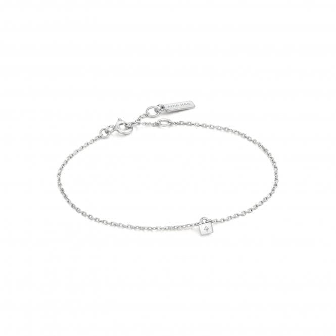 Silver Padlock Bracelet B032 - 02HAnia HaieB032 - 02H