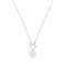 Silver Paper Clip T Bar Necklace G3398Acotis Silver JewelleryTH - G3398