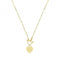 Silver Paper G/P Clip T Bar Necklace G3398GPAcotis Silver JewelleryTH - G3398GP
