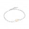 Silver Pearl Sparkle Chunky Chain Bracelet B043 - 03HAnia HaieB043 - 03H