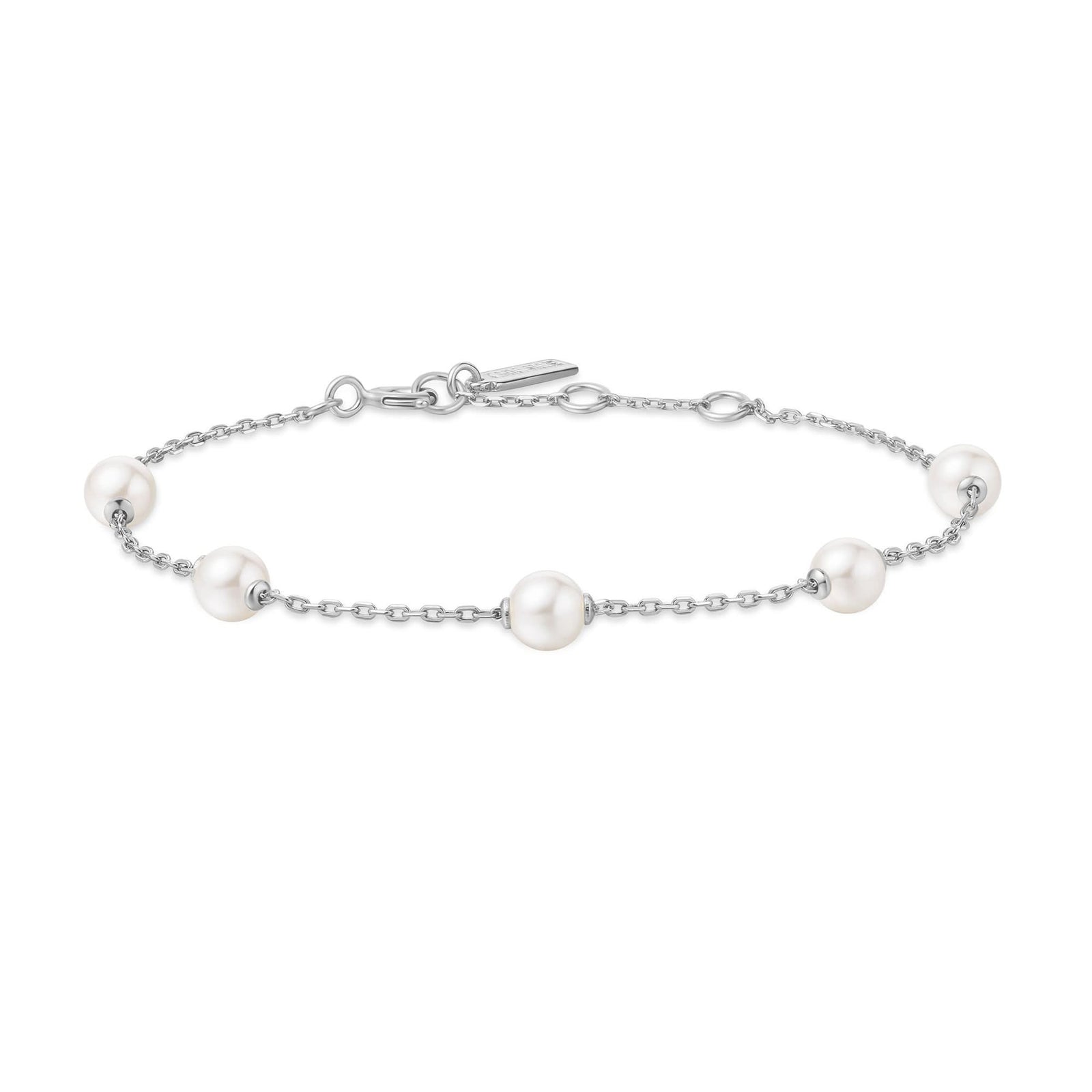 Silver Pearl Station Bracelet B065 - 01HAnia HaieB065 - 01H