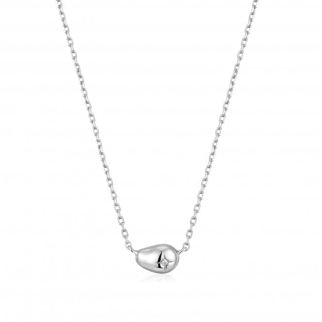 Silver Pebble Sparkle Necklace N043 - 04HAnia HaieN043 - 04H