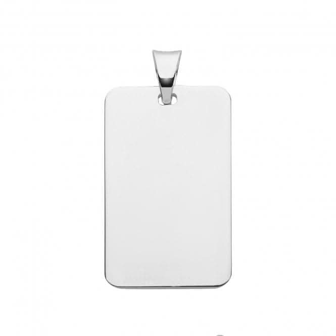 Silver Personalize Tags Rectangular G61039Acotis Silver JewelleryTH - G61039