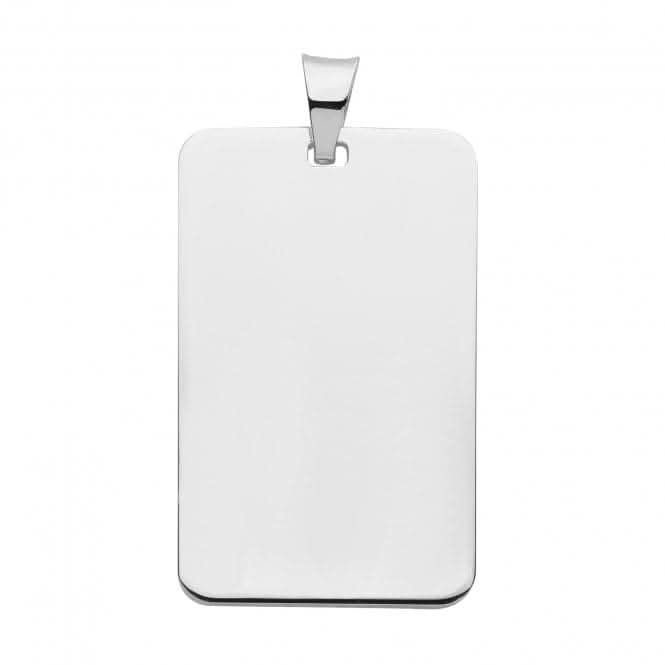 Silver Personalize Tags Rectangular G61040Acotis Silver JewelleryTH - G61040