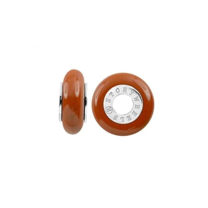 Silver &amp; Red Jasper Wheel Charm S377WATStorywheelsS377WAT