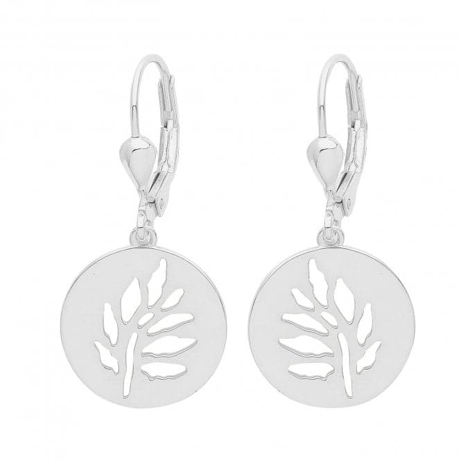 Silver rhodium Branch Drop Earrings G51257Acotis Silver JewelleryTH - G51257