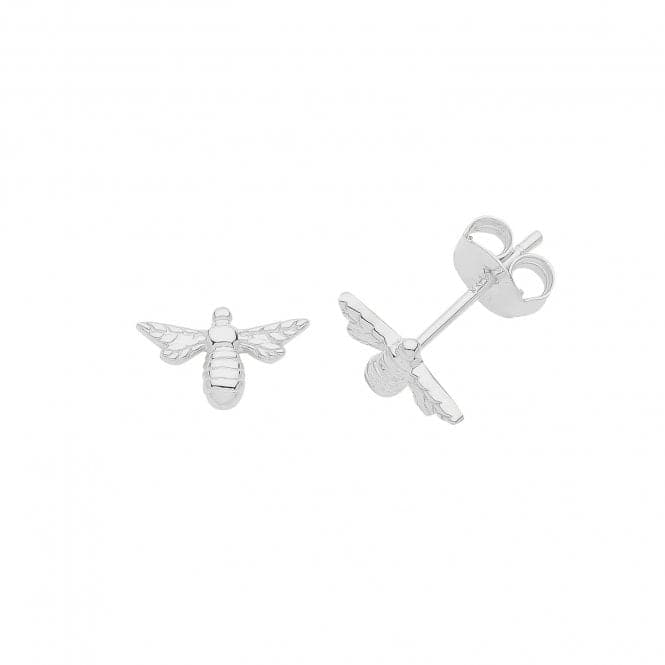 Silver rhodium Plated Bee Studs G51248Acotis Silver JewelleryTH - G51248