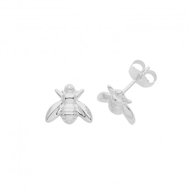 Silver rhodium Plated Bee Studs G51285Acotis Silver JewelleryTH - G51285