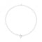 Silver rhodium Plated Circle Link T - Bar Necklace G3400rhAcotis Silver JewelleryTH - G3400rh