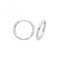 Silver rhodium Plated Clicker Earrings G51309Acotis Silver JewelleryTH - G51309