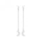 Silver rhodium Plated Drop Earrings G51225Acotis Silver JewelleryTH - G51225