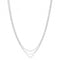 Silver rhodium Plated Multichain Necklace G3407rhAcotis Silver JewelleryTH - G3407rh