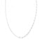 Silver rhodium Plated Paperclip Link Necklace G3402rhAcotis Silver JewelleryTH - G3402rh