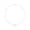 Silver rhodium Plated Paperclip Link T - Bar Necklace G3401rhAcotis Silver JewelleryTH - G3401rh