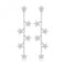 Silver rhodium Plated Stars Drop G51359Acotis Silver JewelleryTH - G51359