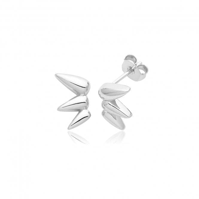 Silver rhodium Plated Studs Climber G51352Acotis Silver JewelleryTH - G51352