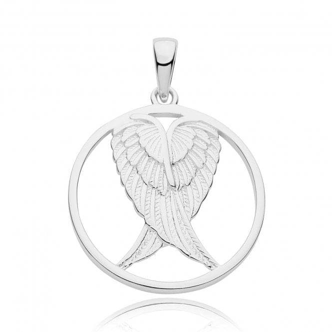 Silver rhodium Plated Wings Pendant G61128Acotis Silver JewelleryTH - G61128